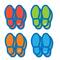 Hand2mind® Social Distance Footprints Floor Decals, 16ct.